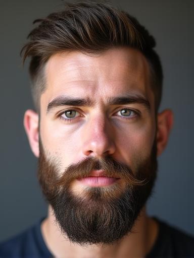 Beard sculpting and trim before and after result at Gilded Shears barber shop