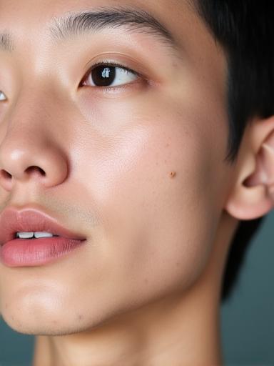 Facial treatment result showing refreshed skin for a Mobile client at Gilded Shears